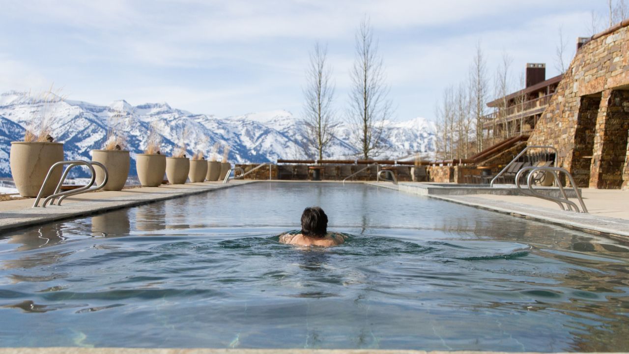 Talk about a pool with a view.