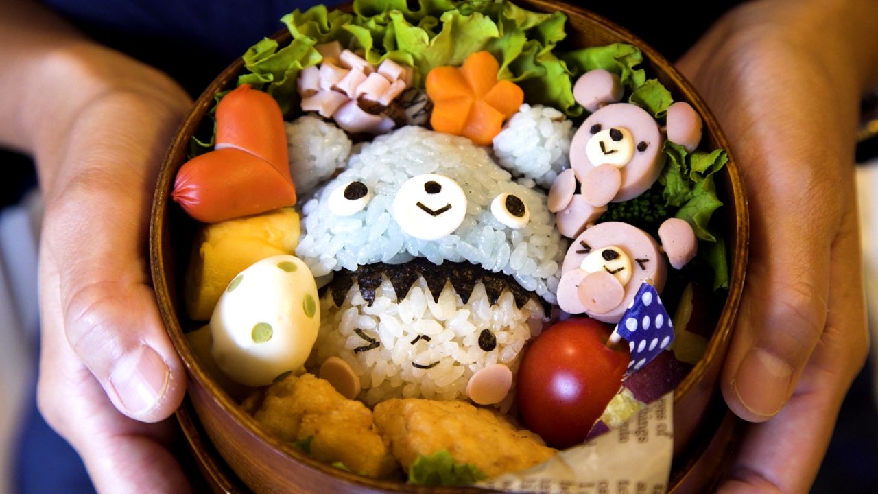 Elaborate kawaii bento boxes are commonplace in Japan.