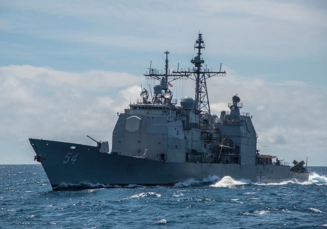 The Ticonderoga-class  guided-missile cruiser USS Antietam is the closest US match to China's new Type 055A destroyers.