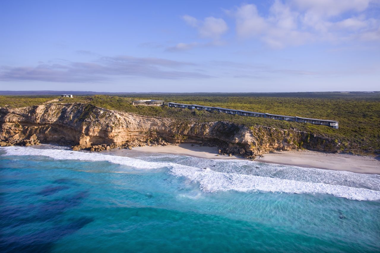 <strong>Southern Island Lodge, Australia:</strong> Snaking along the coastline of Kangaroo Island in southern Australia, this lodge makes the most of ocean views from its perch atop a limestone cliff.