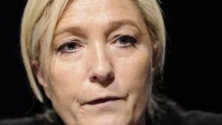 Leader of the french far-right Front National (FN) party Marine Le Pen holds a press conference on March 9, 2015 in Metz, eastern France, ahead of the March 22 and 29, 2015 regional elections. AFP PHOTO / JEAN-CHRISTOPHE VERHAEGEN        (Photo credit should read JEAN-CHRISTOPHE VERHAEGEN/AFP/Getty Images)