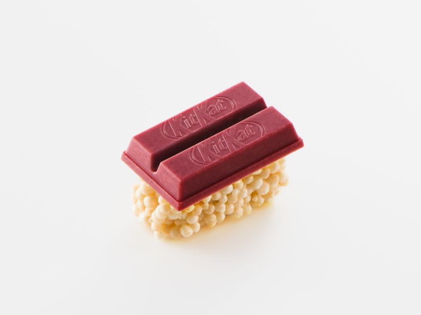 <strong>Sushi Tuna KitKat: </strong>"A refreshing taste similar to tuna that combines white chocolate with subdued sweetness and the tartness of raspberries," says Nestle's description of this creation. 