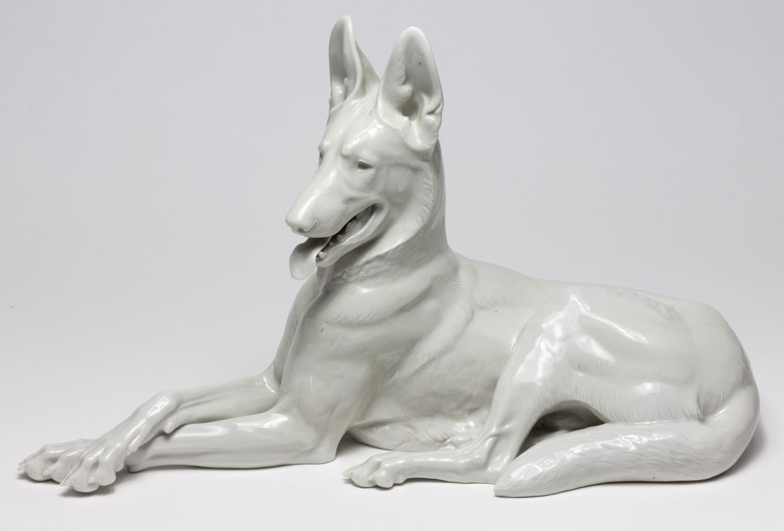 Ralph Rayner also recovered a porcelain Alsatian from Hitler's bunker that was made by slave laborers in Dachau concentration camp.
