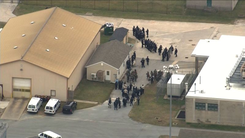 Delaware Prison Standoff Over Corrections Officer Dead CNN   170201182404 Delaware Prison Hostage Situation Aerial 