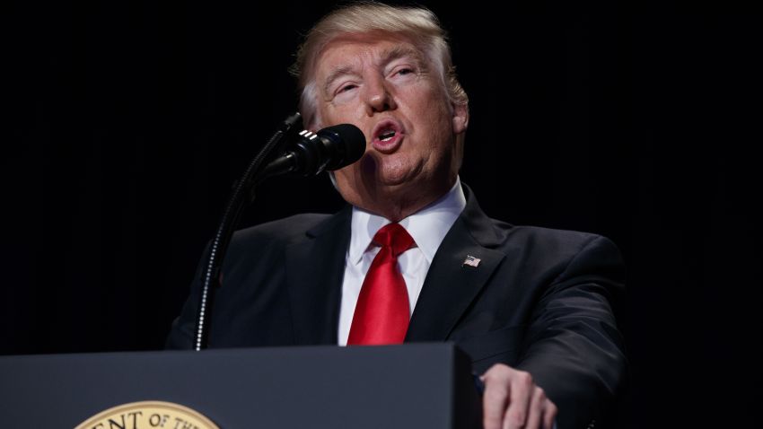 President Donald Trump speaks during the National Prayer Breakfast, Thursday, Feb. 2, 2017, in Washington. (AP Photo/Evan Vucci)