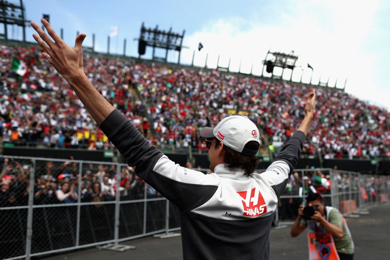 There were happier times for the Mexican when he lined up for his home race in Mexico City. "You really feel like a superstar," says Gutierrez of the amazing experience in front of an adoring crowd. 