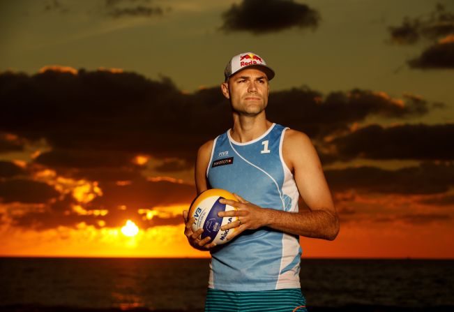 Dalhausser was only introduced to volleyball in his final year of high school. "It was in large part because my maths teacher was the school coach," he says. "I thought I'd try it out and just fell in love with the sport right away. I became completely addicted."