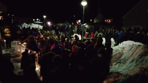 A few hundred people gathered in a vigil for Brjánsdóttir outside the Icelandic consulate in Nuuk, Greenland.