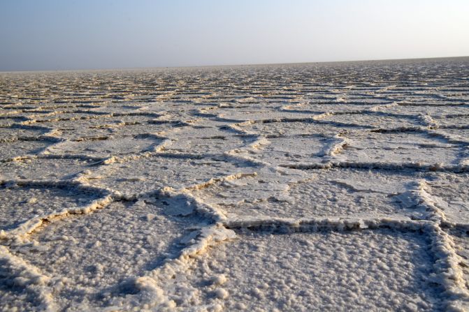 But the region is blessed with vast salt deposits, which contribute the vast majority of salt produced in Ethiopia - over one million tons a year. <br /><br />Some of the salt flats are over a kilometer thick. 