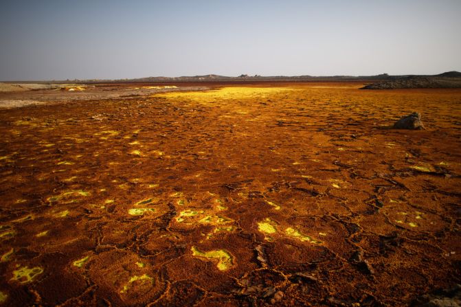 The dried out landscape typically receives less than 200 millimeters of rainfall each year. 