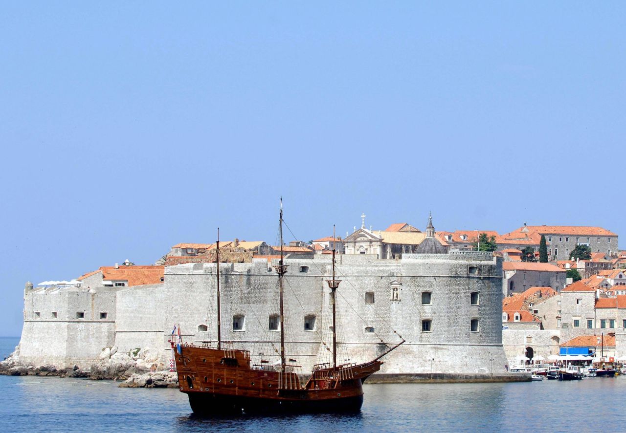 Walking the circumference of Dubrovnick's famous city walls takes about two hours.