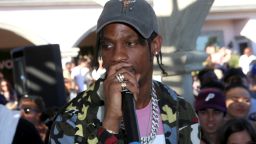 THERMAL, CA - APRIL 17:  Rapper Travis Scott performs at  REVOLVE Desert House on April 17, 2016 in Thermal, California.  (Photo by Ari Perilstein/Getty Images for A-OK Collective, LLC.)