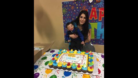 Dilbireen celebrated his 2nd birthday in the US last month. In a message to the boy, father Ajeel Muhsin said, "I am hopeful that we will come soon. Finish all your operations. After that, we will return to Iraq. We love you. Kisses."