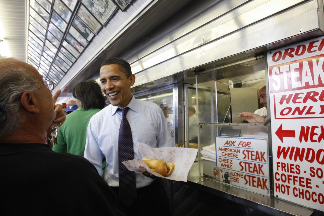 Philly cheese steak has famous fans -- including former President Barack Obama.