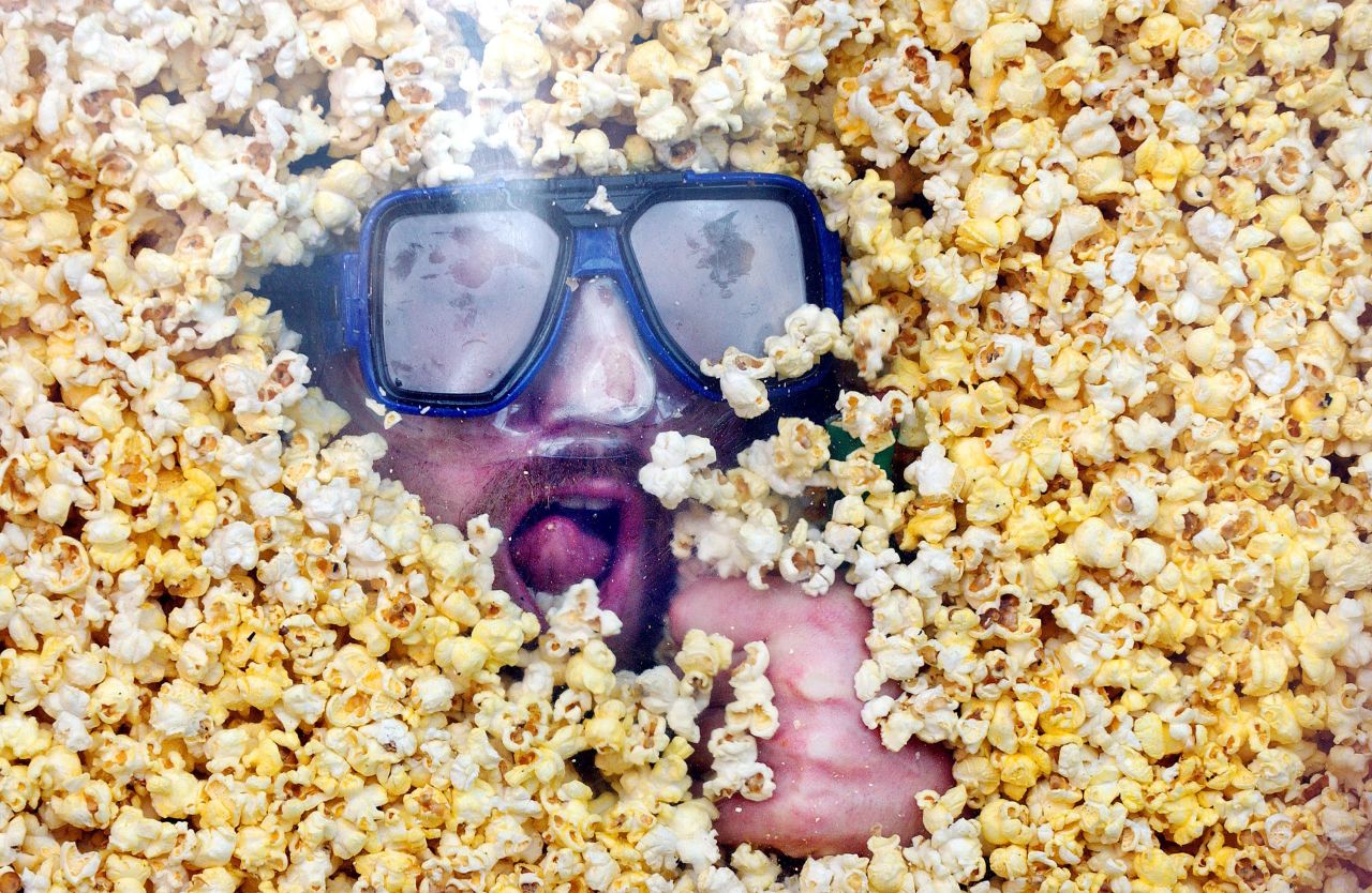 Taking a love of popcorn to a new level.