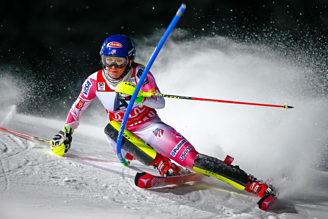 Mikaela Shiffrin goes for a third straight world slalom title in St. Moritz. 
