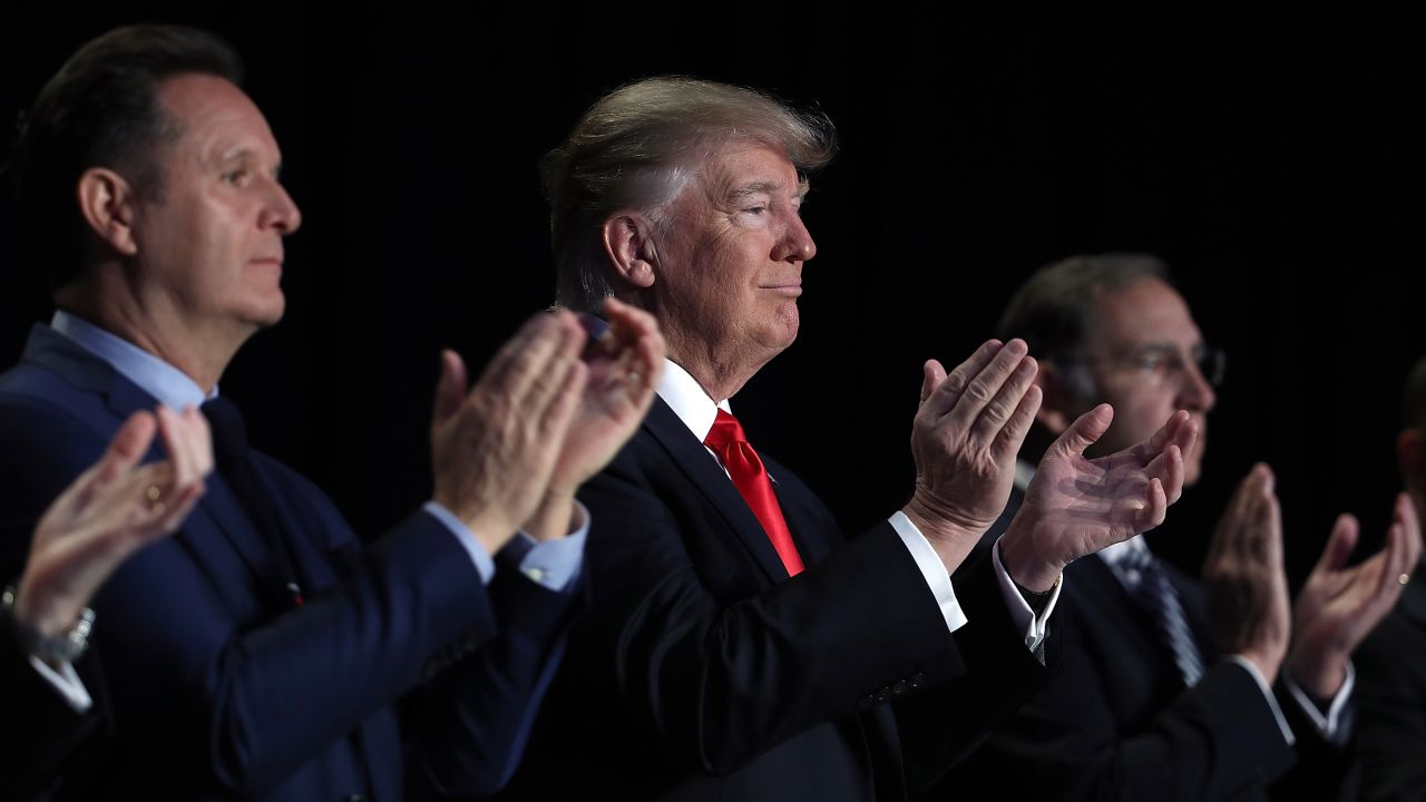 President Trump applauds during the National Prayer Breakfast in Washington on Thursday, February 2. Lawmakers and religious leaders from about 70 countries gathered at <a href="http://www.cnn.com/2017/02/02/politics/donald-trump-national-prayer-breakfast/" target="_blank">the annual multi-faith event,</a> which is meant to bring together bipartisan political leaders and their religious counterparts.