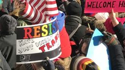 LGBT community and allies rallied at Stonewall National Monument to speak out against Donald Trump