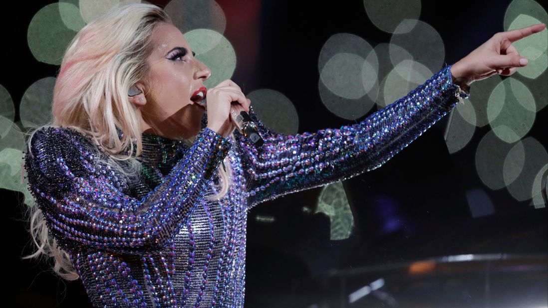 Gaga sang the national anthem at last year's Super Bowl.