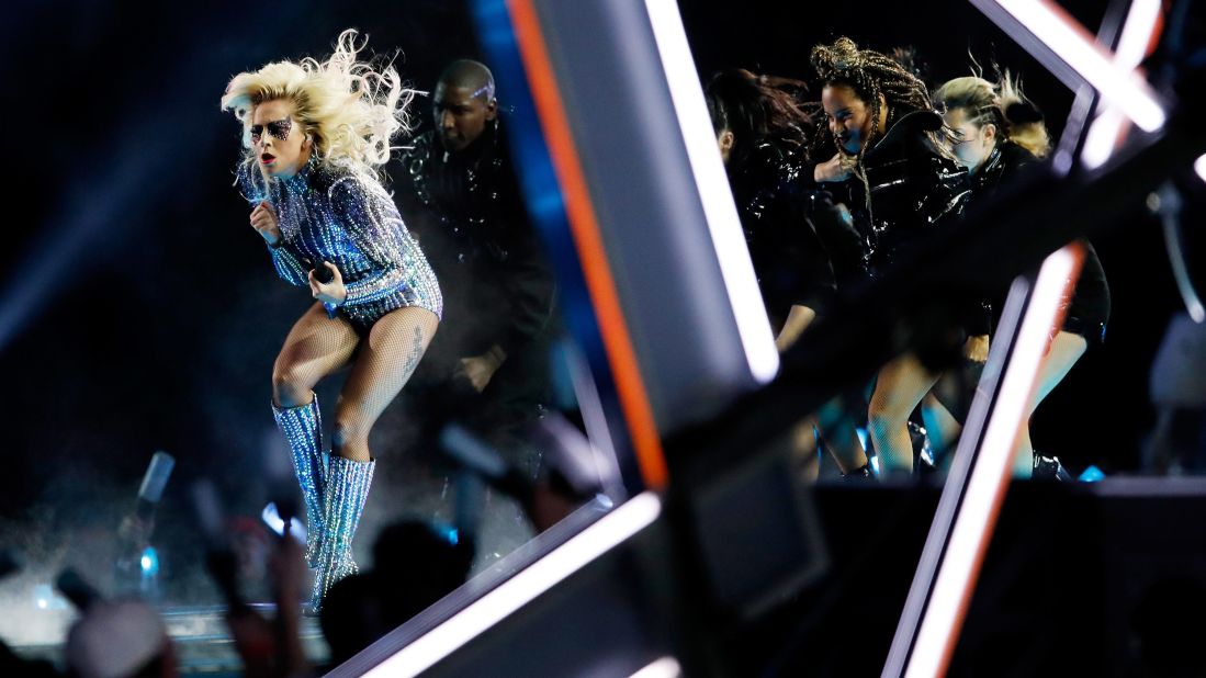 Gaga and dancers perform.