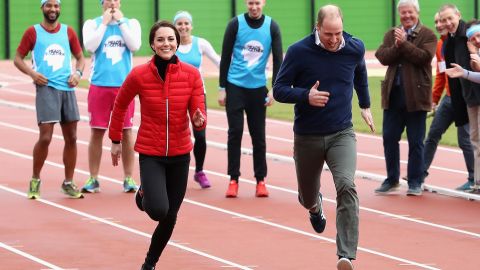 The Duke and Duchess of Cambridge and Prince Harry joined Heads Together for a London Marathon Training Day in February.