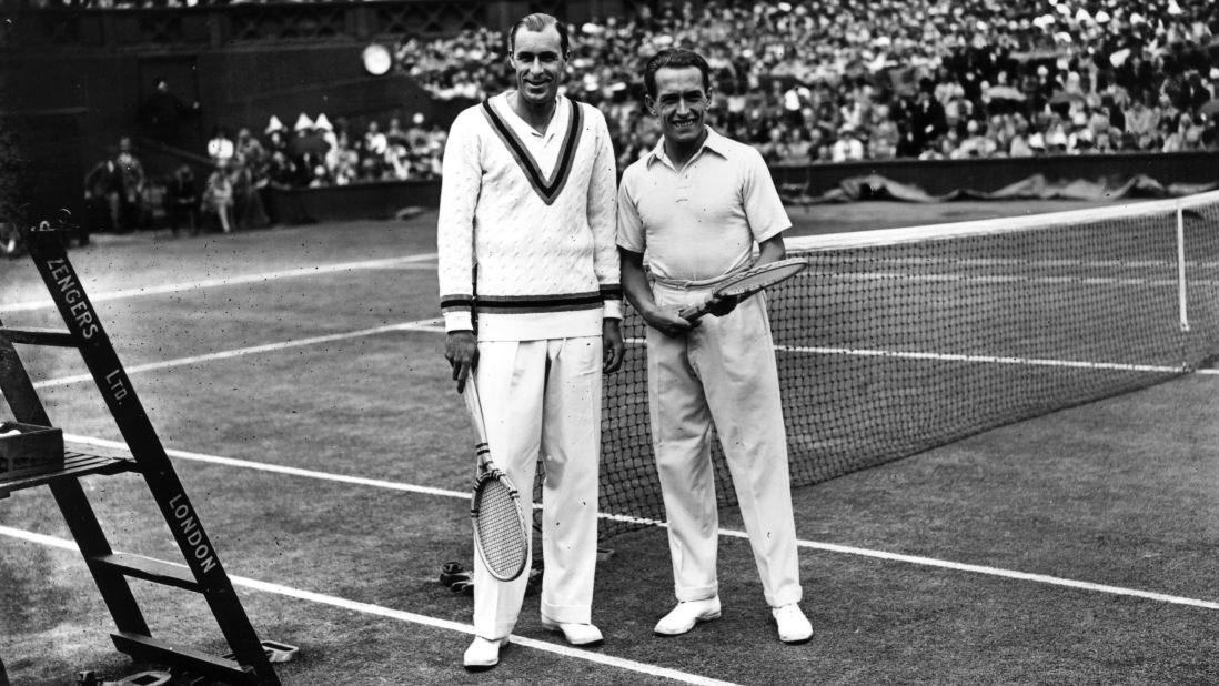 Henri Cochet was a zippy Frenchman who stood about 5-foot-6. His American opponent in the 1927 Wimbledon final, Bill Tilden, went by the sobriquet "Big Bill," for obvious reasons. Tilden got off to a hot start, winning the first two sets and staging a 5-1 lead in the third set before Cochet struck back, winning the final three sets in what could be the greatest comeback in tennis history. 