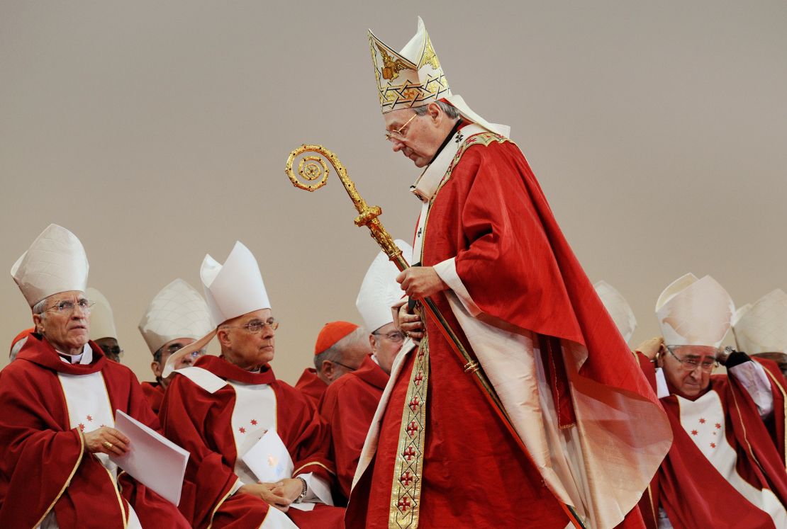 Cardinal George Pell officiates the opening mass of World Youth Day (WYD), in Sydney on July 15, 2008.
