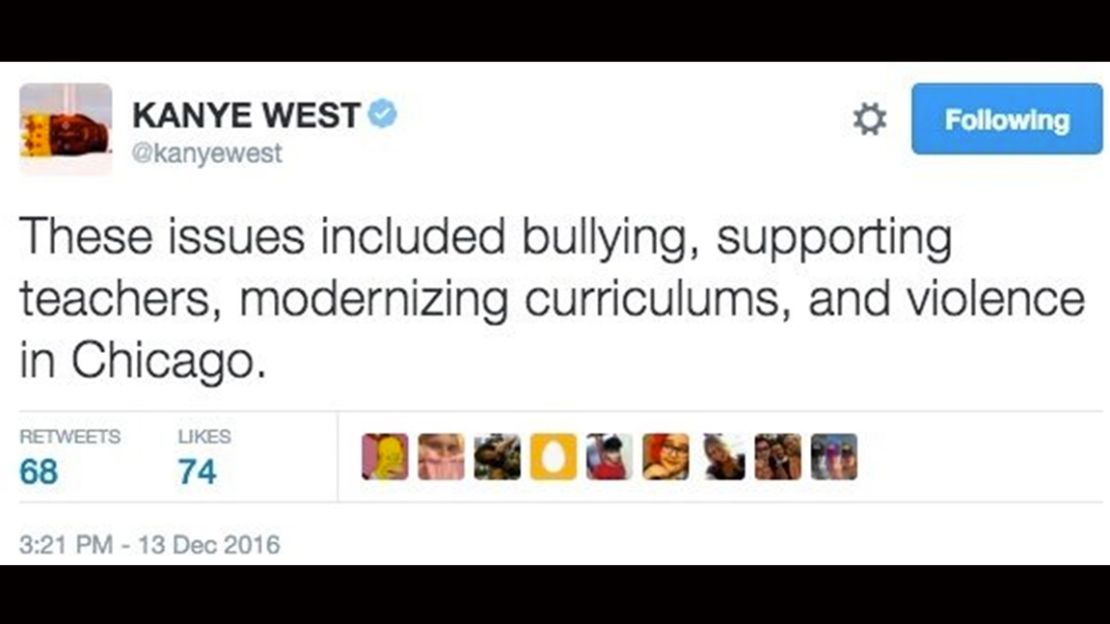 Kanye west deleted trump tweet 2