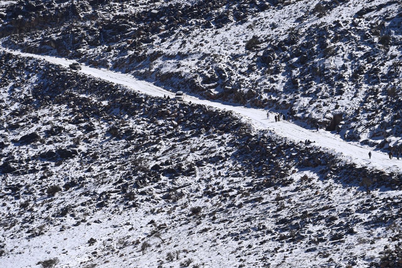 The UAE's weather service, the National Center of Meteorology and Seismology (NCMS), recorded a low of -5 degrees Celsius (23 Fahrenheit) on Friday evening.