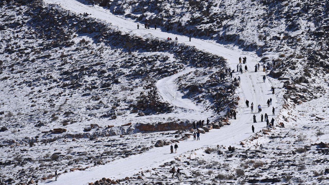 The UAE's weather service recorded a low of -5 degrees Celsius (23 Fahrenheit) on Friday evening.