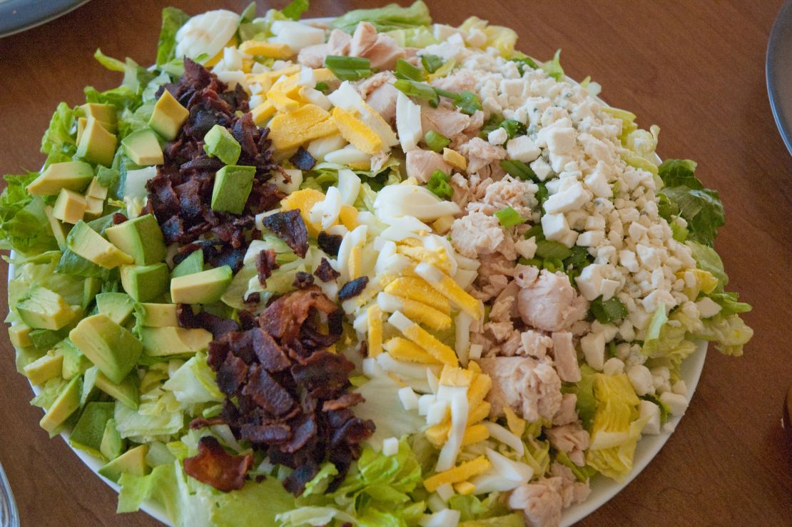 Originally made with leftovers, Cobb salad now one of America's favorite appetizers. 