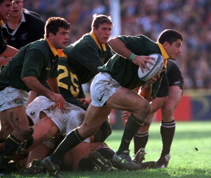 Van der Westhuizen was also part of the South Africa side which won the Tri-Nations -- now the Rugby Championship -- for the first time in 1998, winning all four games against New Zealand and Australia.