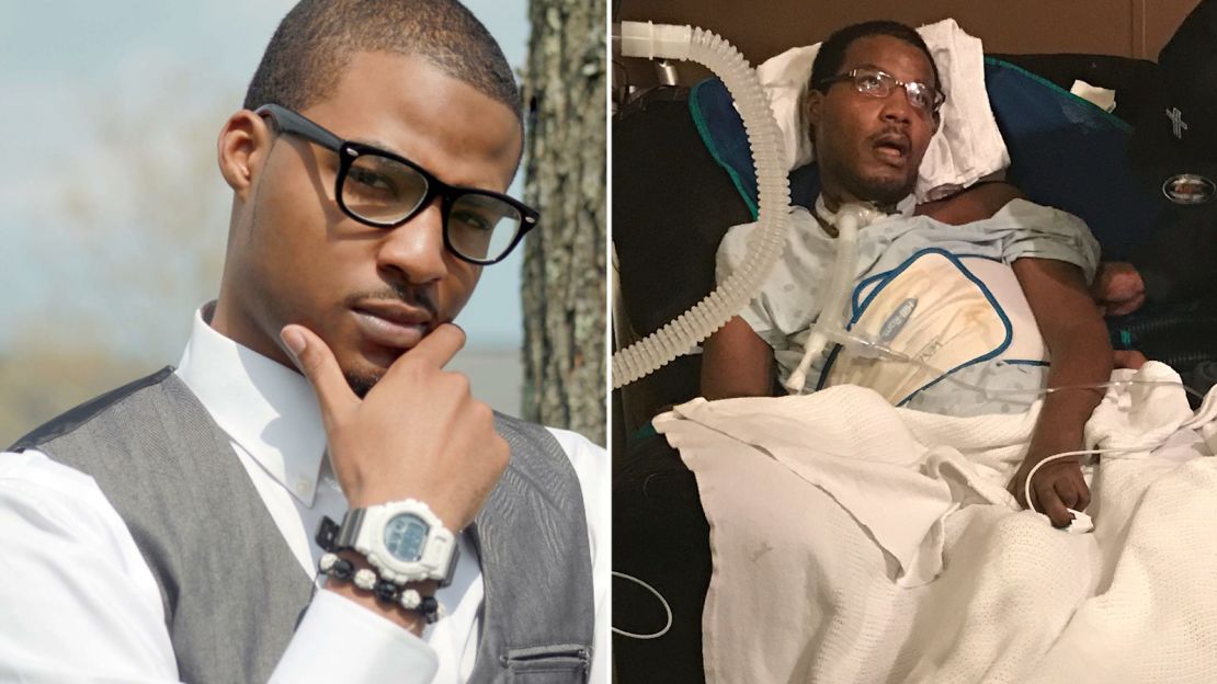 Cedric Claytor's parents now use a manual lift to move him and a feeding tube to take care of him.