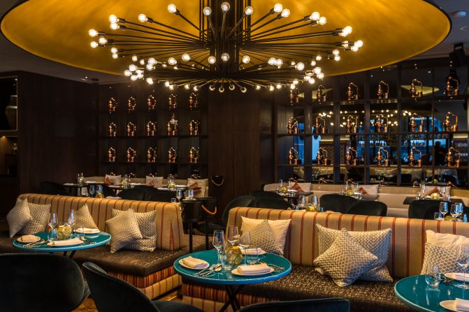 "The location (sells this restaurant) Inside Grosvenor House overlooking Dubai Marina, it oozes atmosphere and slick service."
