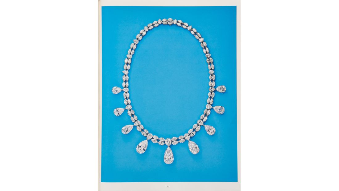 During the early days of the Islamic Revolution in Iran, Soraya sold a number of her pieces, including a diamond necklace signed Harry Winston. It went to auction at Christie's in Geneva on Nov. 17, 1988.