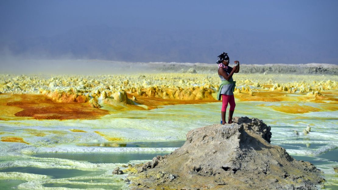 The stark beauty of the Danakil Depression.