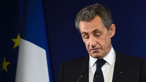  Nicolas Sarkozy  was beaten in the first round of the Republican primary vote.