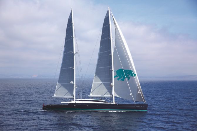 Created to circumnavigate the globe, 282ft AQuiJo was described by the judges as "an amazing piece of work." Featuring a deck jacuzzi, she can be chartered in low season for about $431,500 a week. 