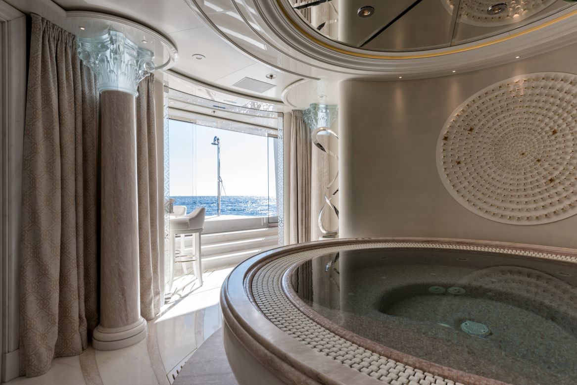 When it comes to relaxation, it's hard to top the 75m<sup>2 </sup>wellness space onboard PLVS VLTRA. Featuring everything from a hair studio to a Turkish bath, the judges named it  Best Recreational Lifestyle Design Feature. 