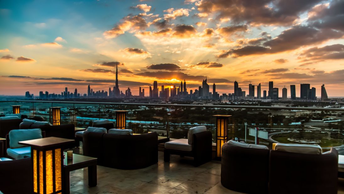 "Not to mention, there are stunning Burj Khalifa views from the tatami terrace atop Raffles hotel."