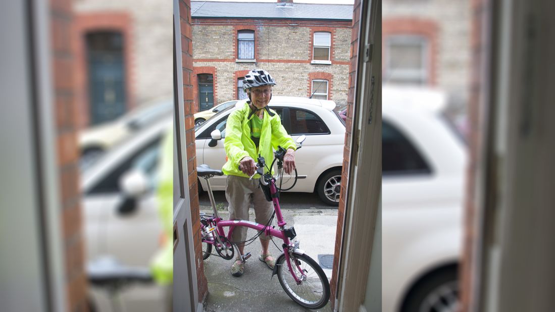 <strong>Stoneybatter, Dublin: </strong>CNN caught up with her during her summer tour of Ireland. She met her Dublin host, Grania O'Hare, through Warm Showers, an online community for touring cyclists and hosts. 