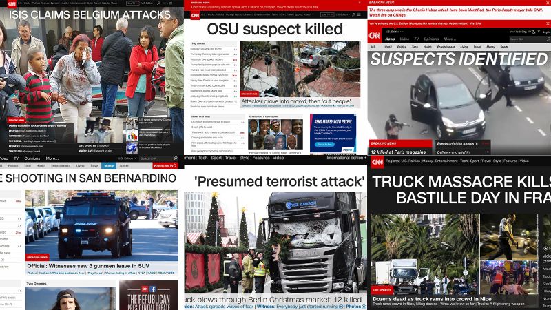 How CNN Covered The Terror Attacks On The White House List CNN   170207115310 T1 Terror Attack Homepages V2 