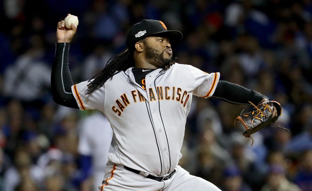 The San Francisco Giants' right-hander is coming off an 18-5 season with a 2.79 ERA. In an era of controlled pitch counts, the 30-year-old Dominican is not afraid of a working his arm -- leading the MLB with five complete games last season. Cueto, who won a World Series with Kansas City in 2015, signed a six-year $130 million deal last season.