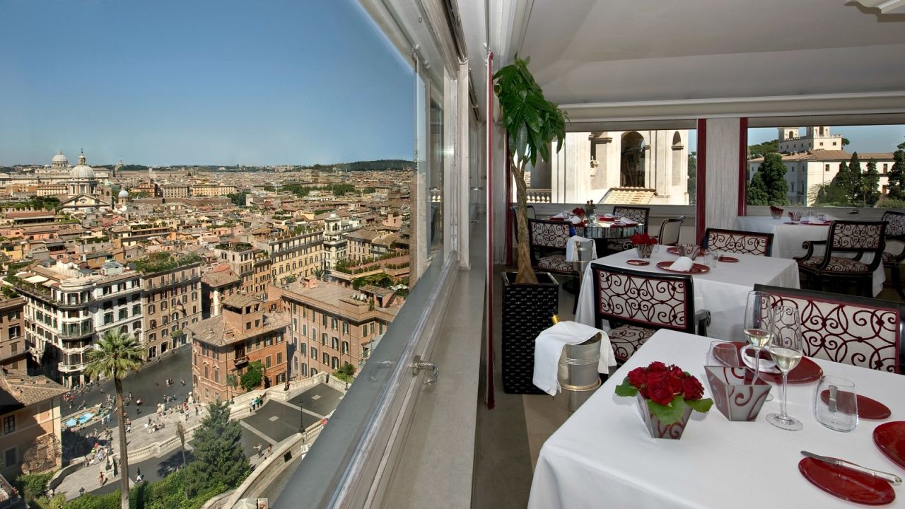 Imàgo restaurant is at the top of the Spanish Steps. Arguably the best view in the world.