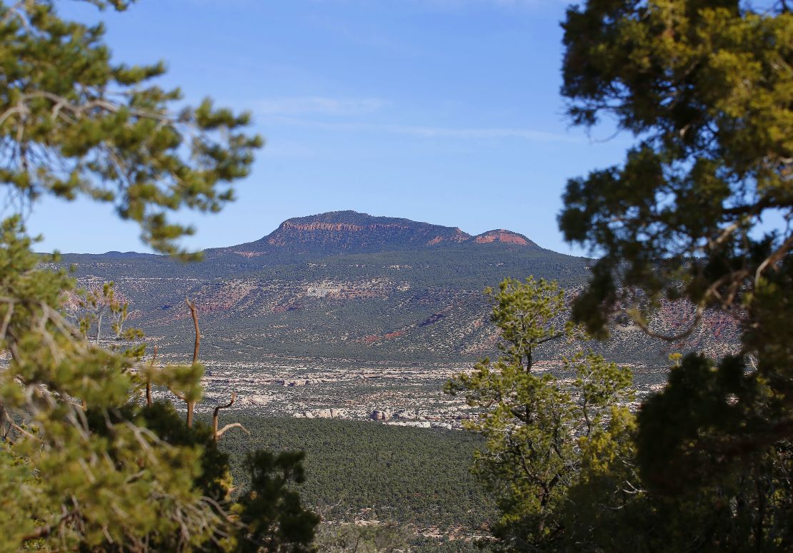 The area known as the Bears Ears is seen on April 7, 2016 east of Blanding, Utah. President Obama declared it a national monument, a status Native American tribes sought.