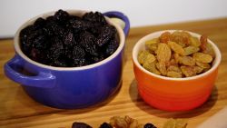 Raisins provide a quick boost of energy.