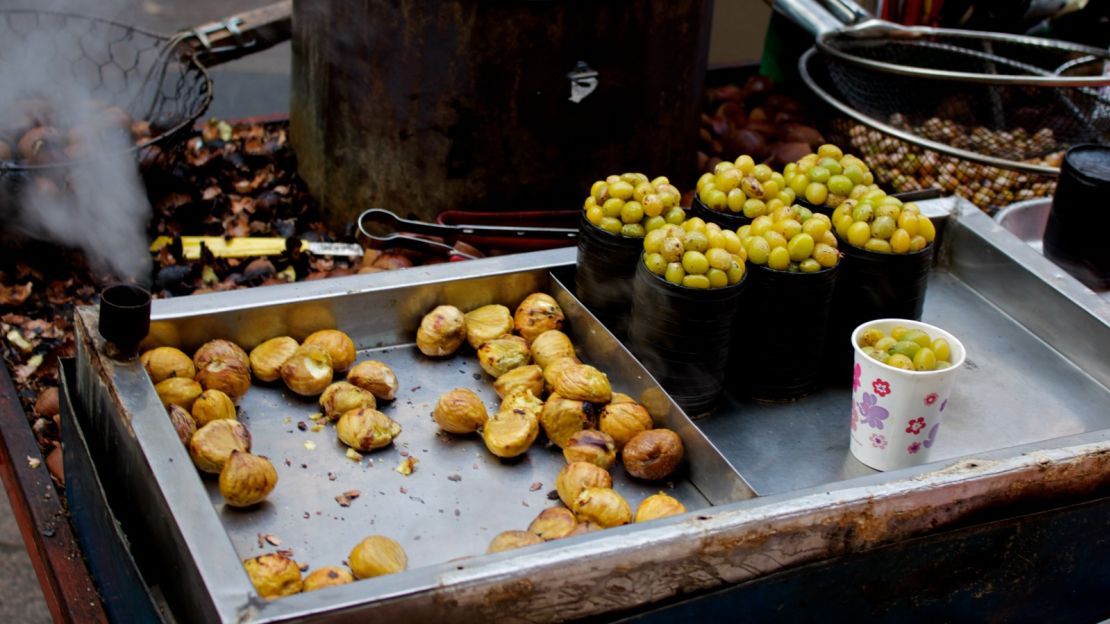 The delicious winter taste of chestnuts.