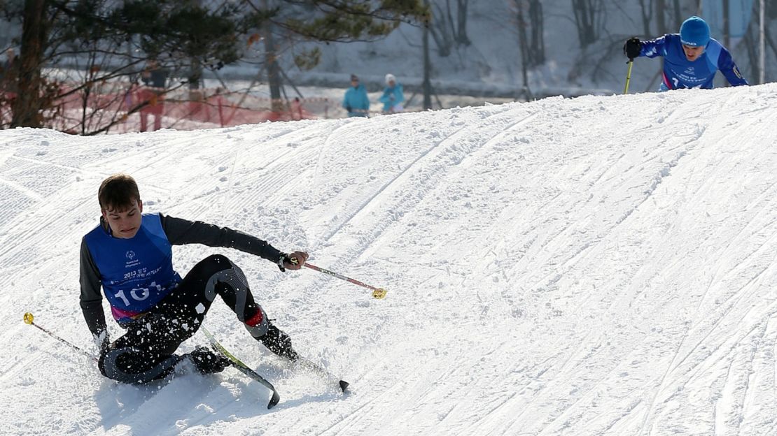 In Korea, you can ski until you drop.