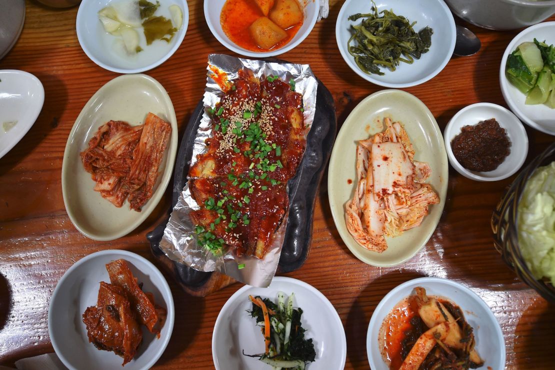 Fresh produce features heavily in Gangwon cuisine. 