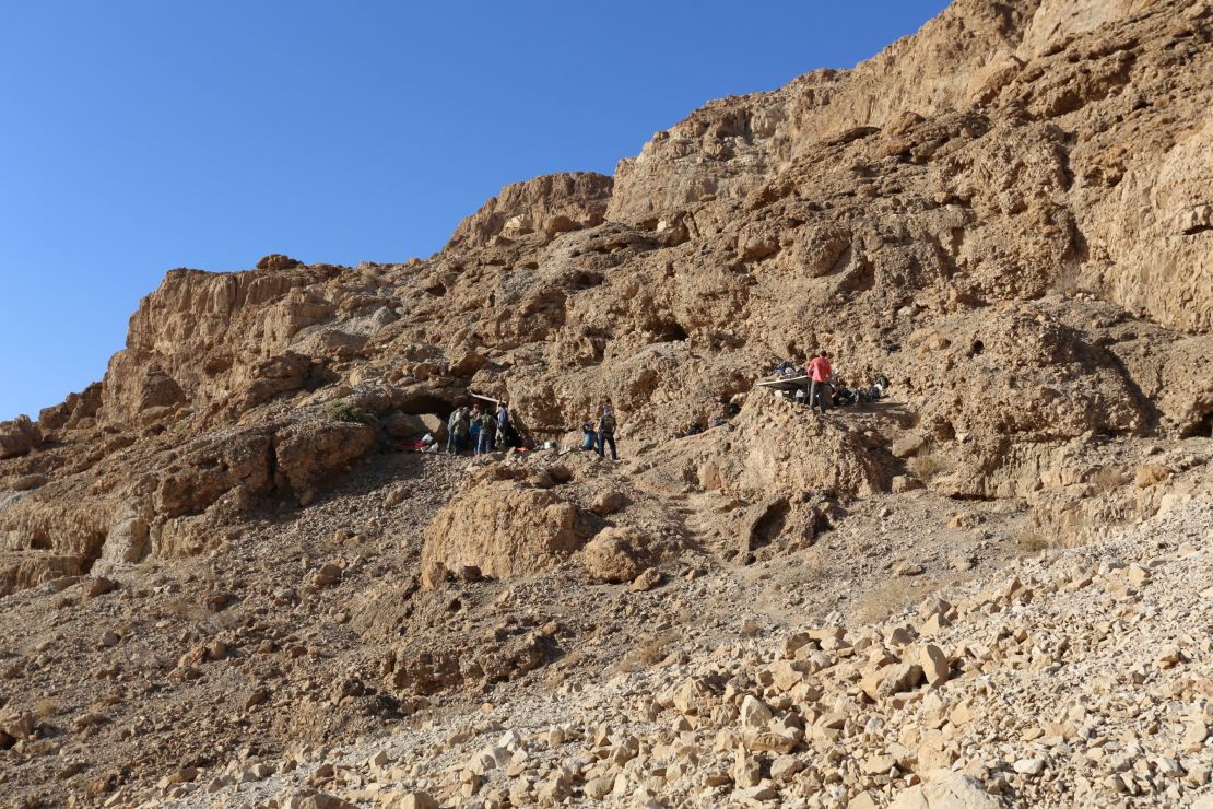 Entrance of newly discovered Dead Sea Scrolls cave.
